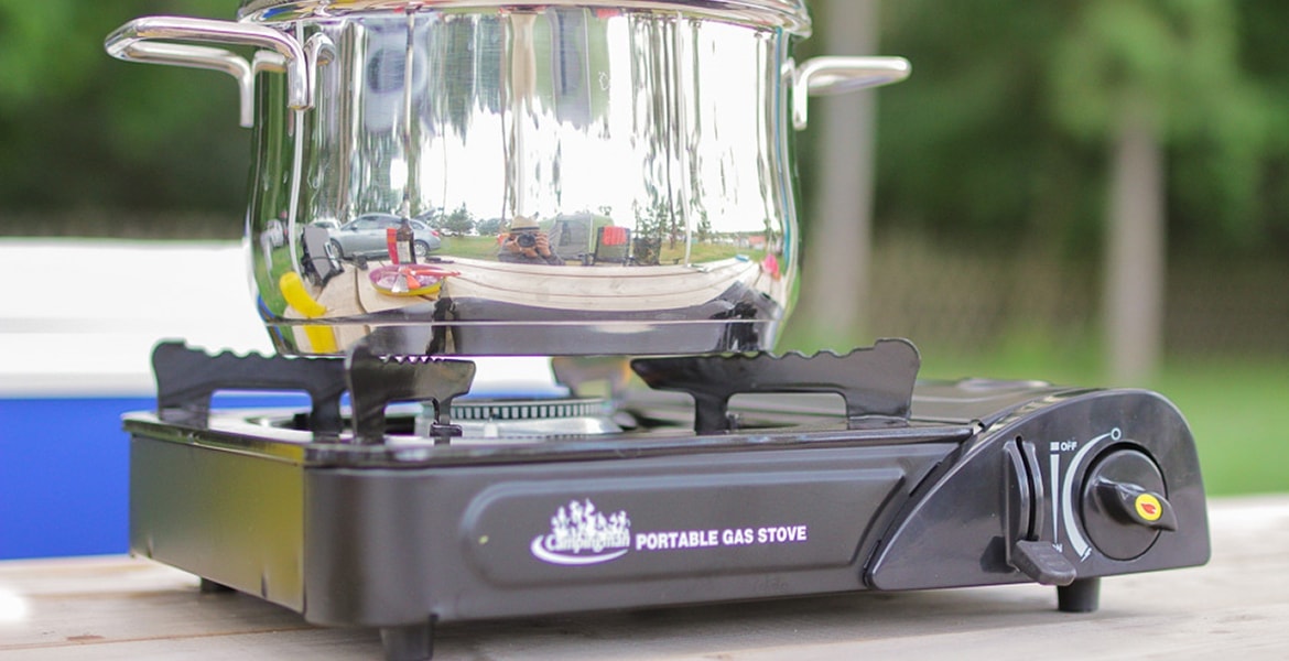 Der Gaskocher darf nicht fehlen